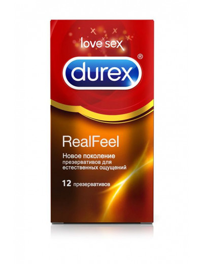 Презервативы Durex RealFeel для естественных ощущений - 12 шт.
