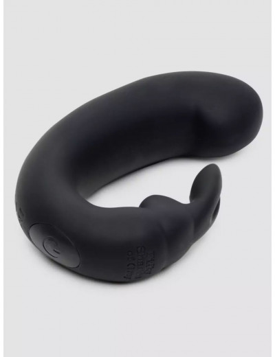 Черный мини-вибратор  кролик  Sensation Rechargeable G-Spot Rabbit Vibrator - 11,4 см.