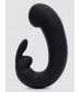 Черный мини-вибратор  кролик  Sensation Rechargeable G-Spot Rabbit Vibrator - 11,4 см.