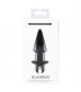 Черный конический анальный вибратор HUMPER 3.5INCH VIBRATOR