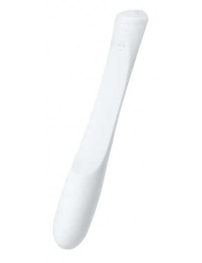 Белый гибкий водонепроницаемый вибратор Sirens Venus - 22 см.