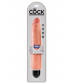 Телесный вибратор-реалистик 10  Vibrating Stiffy - 30,5 см.