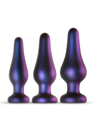 Набор из 3 фиолетовых анальных пробок Comets Butt Plug Set