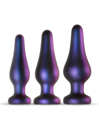 Набор из 3 фиолетовых анальных пробок Comets Butt Plug Set