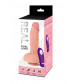 Телесный реалистичный вибратор REAL Dual Layer - 21,5 см.