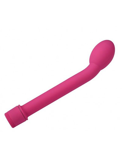 Ярко-розовый вибромассажер G-SPOT VIBRATOR - 21 см.