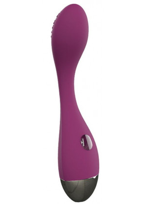 Фиолетовый вибромассажер G-Spot Evelyn - 15,1 см.