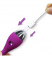 Фиолетовый вибромассажер G-Spot Evelyn - 15,1 см.