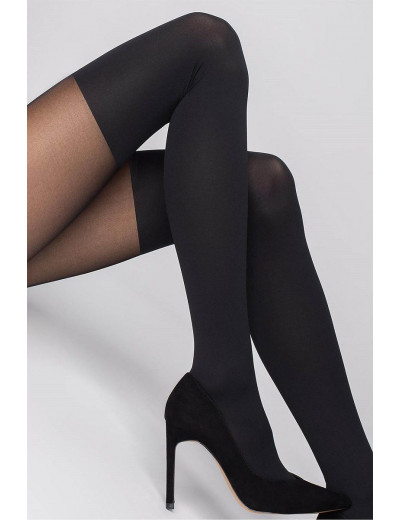 Стильные колготки Zazu Classic с имитацией чулок