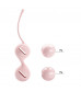 Нежно-розовые вагинальные шарики на сцепке Kegel Tighten Up I