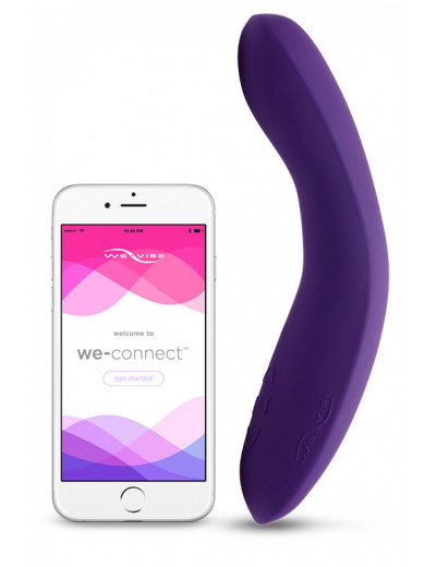 Фиолетовый вибромассажёр We Vibe Rave Purple - 19,3 см.