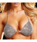 Бра из серебристых кристаллов All Rhinestone Bra