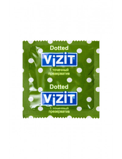 Презервативы с точечками VIZIT Dotted - 3 шт.