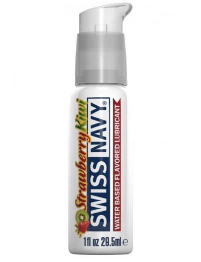 Лубрикант Swiss Navy Strawberry Kiwi Lube с ароматом клубники и киви - 29,5 мл.