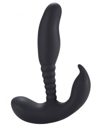 Черный стимулятор простаты Anal Pleasure Dual Vibrating Prostate Stimulator - 13,5 см.