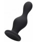 Черная анальная пробка Wave Butt Plug - 11,3 см.