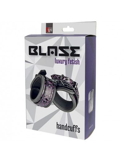 Фиолетово-чёрные наручники BLAZE HANDCUFF PURPLE