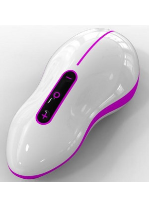 Бело-розовый вибростимулятор Mouse 