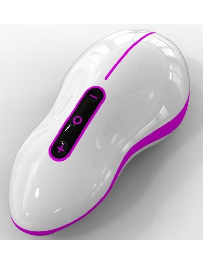 Бело-розовый вибростимулятор Mouse