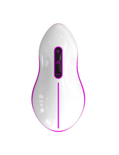 Бело-розовый вибростимулятор Mouse