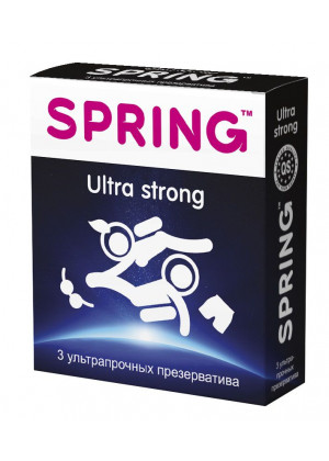 Ультрапрочные презервативы SPRING ULTRA STRONG - 3 шт.