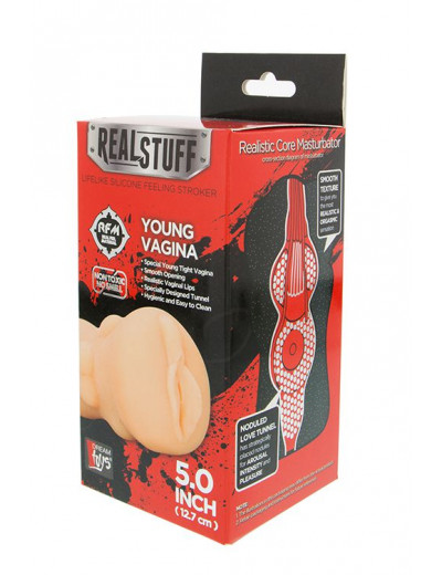 Телесный мастурбатор-вагина REALSTUFF YOUNG VAGINA