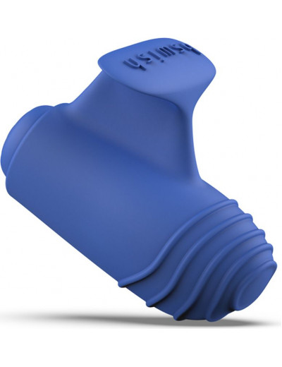 Синий вибростимулятор на пальчик Bteased Basic Finger Vibrator