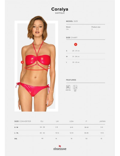 Купальник Coralya с металлическим блеском
