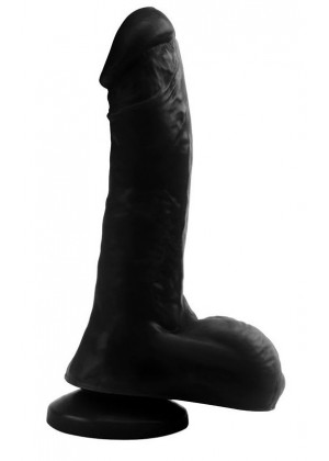 Черный фаллоимитатор Night Club Penis - 20 см.