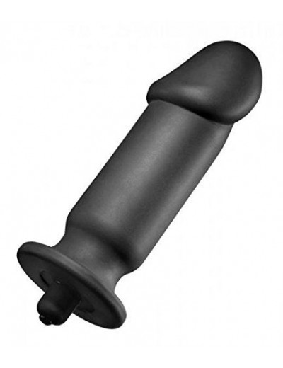 Анальный вибратор XL Silicone Vibrating Anal Plug - 19,5 см.