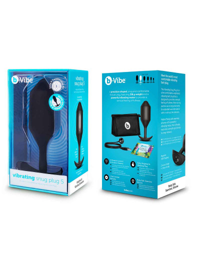 Черная вибропробка для ношения Vibrating Snug Plug 5 - 16,5 см.