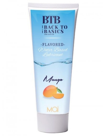 Лубрикант на водной основе BTB Water Based Lubricant с ароматом манго - 75 мл.