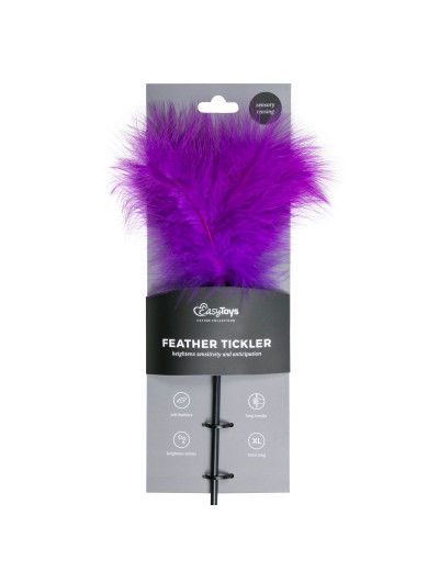 Фиолетовая щекоталка Feather Tickler - 44 см.