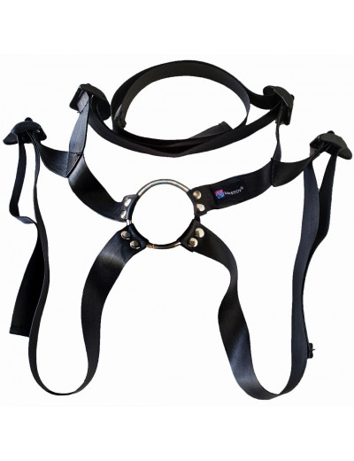 Страпон Harness Realistic с розовой головкой - 20,5 см.