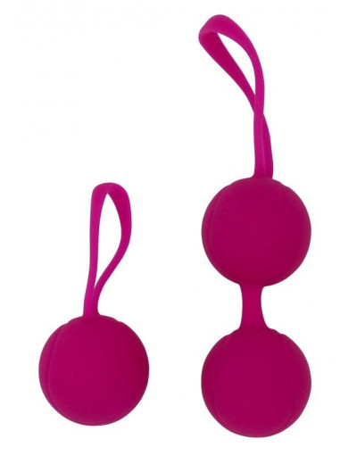 Ярко-розовый набор для тренировки вагинальных мышц Kegel Balls