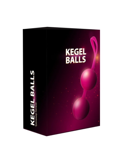 Ярко-розовый набор для тренировки вагинальных мышц Kegel Balls