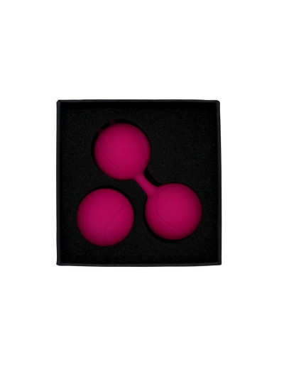 Ярко-розовый набор для тренировки вагинальных мышц Kegel Balls