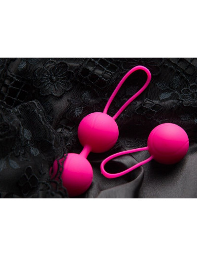 Ярко-розовый набор для тренировки вагинальных мышц Kegel Balls