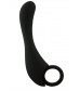 Чёрный стимулятор простаты Prostate Stimulator Lover - 13 см.