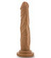 Кофейный фаллоимитатор без мошонки Dr. Skin Realistic Cock Basic 7.5 - 19 см.
