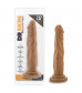 Кофейный фаллоимитатор без мошонки Dr. Skin Realistic Cock Basic 7.5 - 19 см.