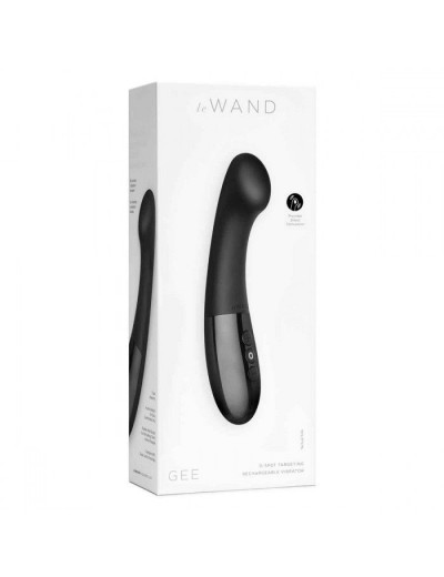 Черный стимулятор для точки G Le Wand GEE - 16,6 см.