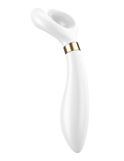 Белый вибромассажер для пар Satisfyer Endless Fun