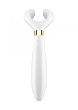 Белый вибромассажер для пар Satisfyer Endless Fun