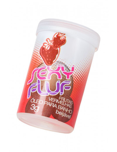 Масло для ванны и массажа INTT SEXY FLUF с ароматом клубники - 2 капсулы (3 гр.)