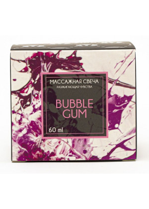 Массажная свеча Bubble Gum - 60 мл.