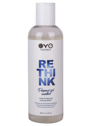 Увлажняющий гель на водной основе с пролонгирующим эффектом OYO Personal Gel Menthol - 200 мл.