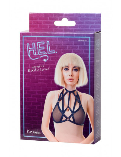 Черная портупея H.E.L. Konnie