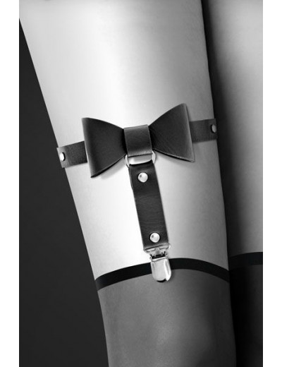 Подвязка с черным бантиком GARTER WITH BOW