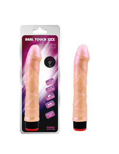 Телесный вибратор-реалистик 9” Vibe Cock - 22 см.